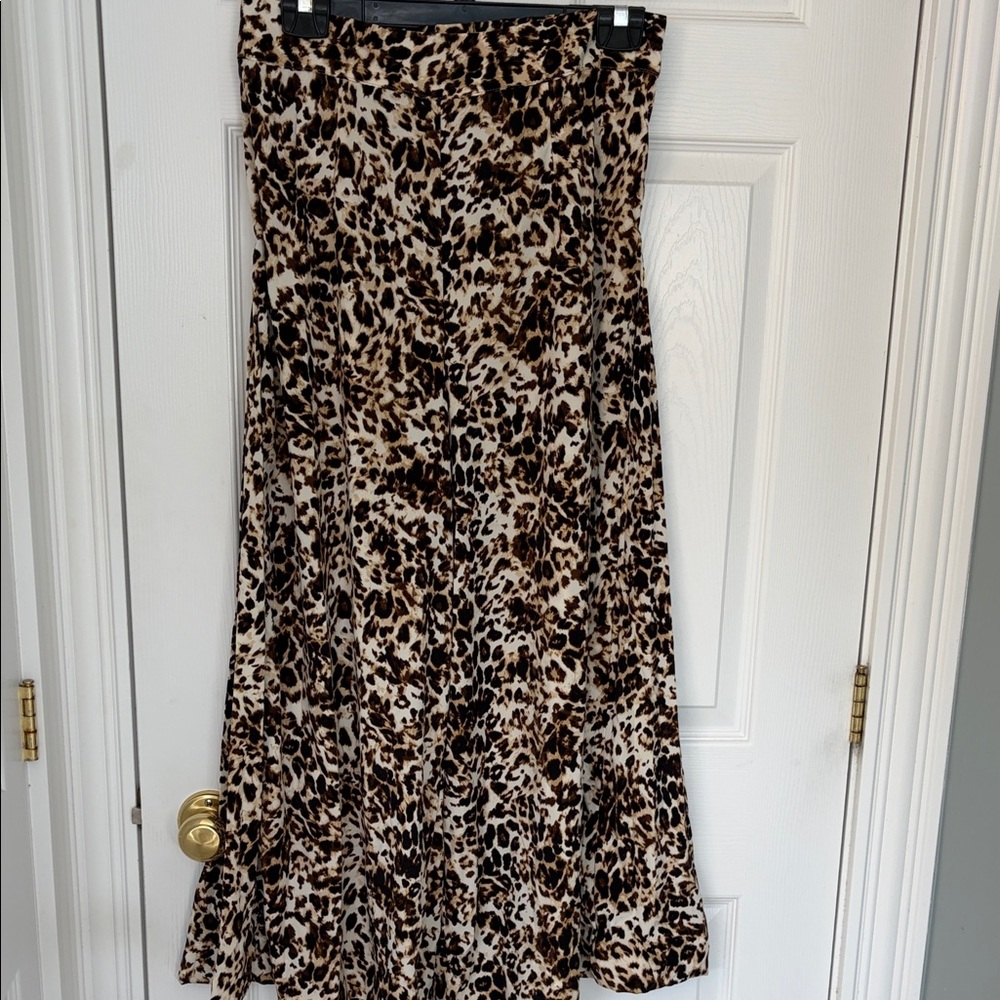 Thalia Sodi Animal Print Wide Leg Pants